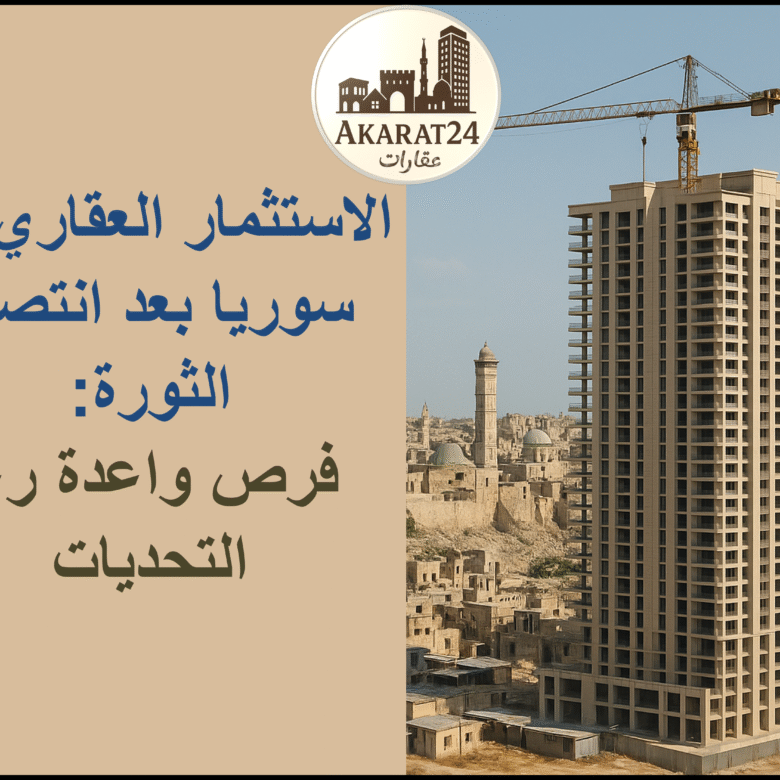 الاستثمار العقاري في سوريا بعد انتصار الثورة: فرص واعدة رغم التحديات